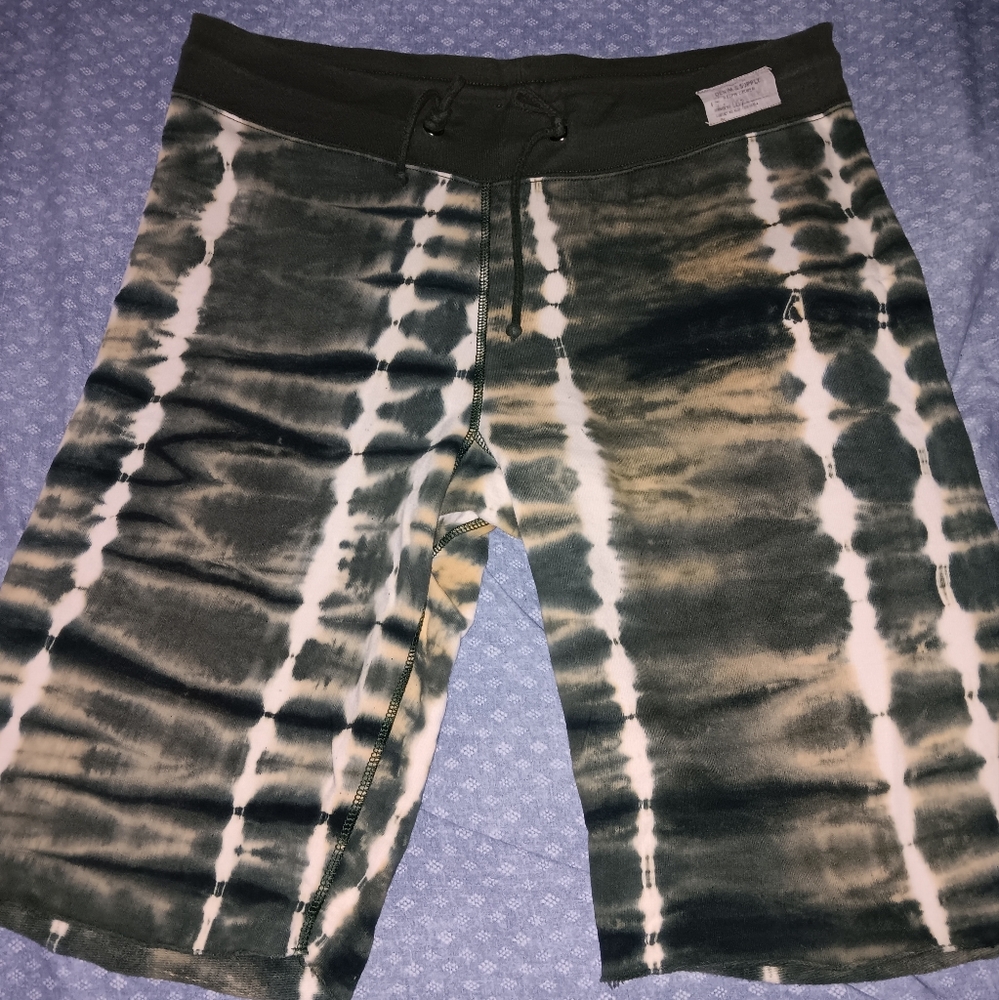 Ralph Lauren Denim & Supply Safari Tye Dye Cutoff Sweat Shorts